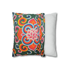Load image into Gallery viewer, Tibetan Tradition Printing Spun Polyester Square Pillow Case