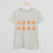 Load image into Gallery viewer, Eight Tibetan Treasures Printing Women's Midweight Cotton Tee