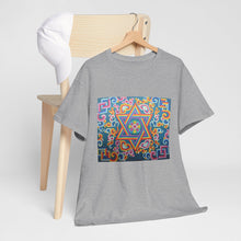 Load image into Gallery viewer, Tibetan traditional pattern printing T-shirt Unisex Heavy Cotton Tee