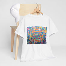 Load image into Gallery viewer, Tibetan traditional pattern printing T-shirt Unisex Heavy Cotton Tee