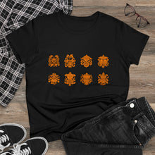 Load image into Gallery viewer, Eight Tibetan Treasures Printing Women's Midweight Cotton Tee
