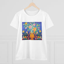 Load image into Gallery viewer, Tibetan Culture Bottle Flower T-shirt with Tibetan Totem design