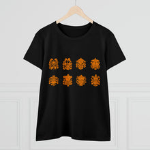 Load image into Gallery viewer, Eight Tibetan Treasures Printing Women's Midweight Cotton Tee