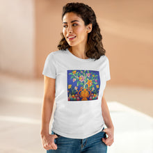 Load image into Gallery viewer, Tibetan Culture Bottle Flower T-shirt with Tibetan Totem design
