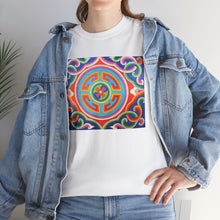 Load image into Gallery viewer, Tee Tibetan Traditional Circle Pattern Styles Unisex Heavy Cotton