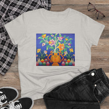 Load image into Gallery viewer, Tibetan Culture Bottle Flower T-shirt with Tibetan Totem design