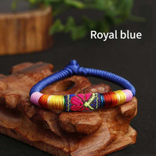 Load image into Gallery viewer, New Featured Handwoven Bracelet with Ethnic Style Embroidery Colorful Thread Bracelet for Men and Women
