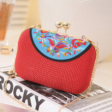 Load image into Gallery viewer, New Embroidered Women's Bag Ethnic Style One Shoulder Cross over Mobile Phone Bag Trend One Shoulder Cross over Small Bag