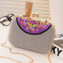 Load image into Gallery viewer, New Embroidered Women's Bag Ethnic Style One Shoulder Cross over Mobile Phone Bag Trend One Shoulder Cross over Small Bag