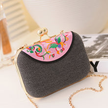 Load image into Gallery viewer, New Embroidered Women's Bag Ethnic Style One Shoulder Cross over Mobile Phone Bag Trend One Shoulder Cross over Small Bag