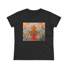 Load image into Gallery viewer, Tee Shirt Traditional Tibetan Treasure Bottle Women's Midweight Cotton