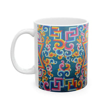 Load image into Gallery viewer, Vibrant Star Pattern Ceramic Mug - 11oz & 15oz Coffee Cup