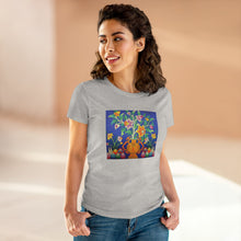 Load image into Gallery viewer, Tibetan Culture Bottle Flower T-shirt with Tibetan Totem design