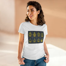 Load image into Gallery viewer, New Eight Tibetan Treasures Printing Women's Midweight Cotton Tee