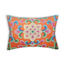 Load image into Gallery viewer, Tibetan Tradition Pattern Printing Spun Polyester Lumbar Pillow