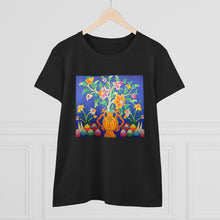 Load image into Gallery viewer, Tibetan Culture Bottle Flower T-shirt with Tibetan Totem design