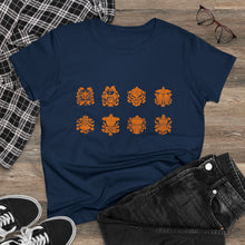 Load image into Gallery viewer, Eight Tibetan Treasures Printing Women's Midweight Cotton Tee