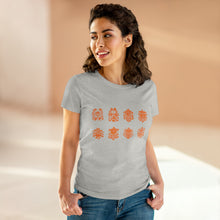 Load image into Gallery viewer, Eight Tibetan Treasures Printing Women's Midweight Cotton Tee