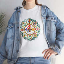 Load image into Gallery viewer, Tee Tibetan Traditional Eight Treasures Pattern Styles Unisex Heavy Cotton