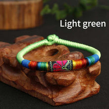 Load image into Gallery viewer, New Featured Handwoven Bracelet with Ethnic Style Embroidery Colorful Thread Bracelet for Men and Women