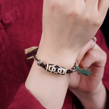 Load image into Gallery viewer, Tibetan Nine Eyed Tianzhu Hand Rope Tianzhu Vintage Ethnic Style Handwoven Jewelry