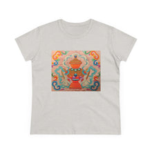 Load image into Gallery viewer, Tee Shirt Traditional Tibetan Treasure Bottle Women's Midweight Cotton