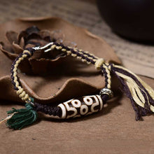Load image into Gallery viewer, Tibetan Nine Eyed Tianzhu Hand Rope Tianzhu Vintage Ethnic Style Handwoven Jewelry