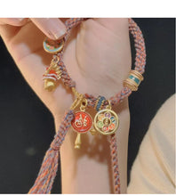 Load image into Gallery viewer, Tibetan Thangka Woven Hand Rope Ethnic Style Lucky Hand Strand Light Luxury Small and Exquisite Retro Women's Bracelet