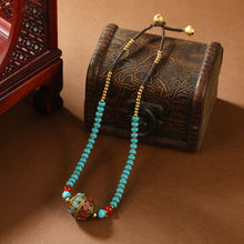 Load image into Gallery viewer, Retro Tibetan Nepalese Bead Necklace Ethnic Style Woven Collar Chain