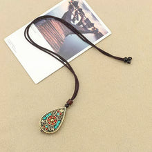 Load image into Gallery viewer, Popular Retro Ethnic Style Sweater Chain Women's Nepalese Pendant Style Long Versatile Simple Literary Accessories
