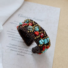 Load image into Gallery viewer, Handmade Bohemian Ethnic Style Bracelet Woven Natural Stone Retro Personalized Tibetan Bracelet Accessories