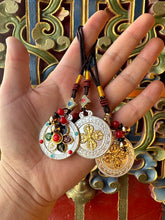 Load image into Gallery viewer, Tibetan Folk Talisman Ornament Colorful six-character mantra pendant Natal year keychain keychain