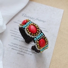Load image into Gallery viewer, Handmade Bohemian Ethnic Style Bracelet Woven Natural Stone Retro Personalized Tibetan Bracelet Accessories