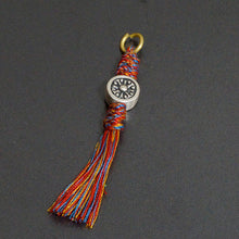 Load image into Gallery viewer, 925 Sterling Silver Cotton Tassel Hanging Accessories Cotton Rope Tibetan Hanging Accessories