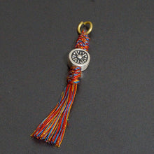 Load image into Gallery viewer, 925 Sterling Silver Cotton Tassel Hanging Accessories Cotton Rope Tibetan Hanging Accessories