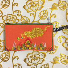Load image into Gallery viewer, Tibetan Embroidered Canvas Wallet Large Capacity Double Layer Handheld Bag Card Bag Phone Bag Zipper Integrated Bag