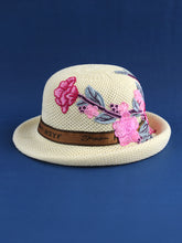 Load image into Gallery viewer, New Ethnic Style Embroidery Spring Knitted Fisherman Hat Sunscreen Sunshade Hat Women's Summer Top Hat Tide Versatile Pot Hat