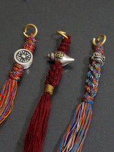 Load image into Gallery viewer, 925 Sterling Silver Cotton Tassel Hanging Accessories Cotton Rope Tibetan Hanging Accessories