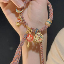 Load image into Gallery viewer, Tibetan Thangka Woven Hand Rope Ethnic Style Lucky Hand Strand Light Luxury Small and Exquisite Retro Women's Bracelet