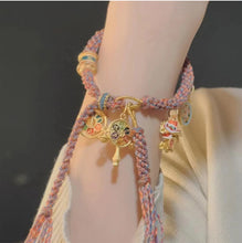Load image into Gallery viewer, Tibetan Thangka Woven Hand Rope Ethnic Style Lucky Hand Strand Light Luxury Small and Exquisite Retro Women's Bracelet