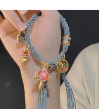 Load image into Gallery viewer, Tibetan Thangka Woven Hand Rope Ethnic Style Lucky Hand Strand Light Luxury Small and Exquisite Retro Women's Bracelet