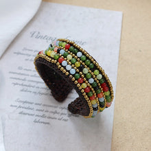 Load image into Gallery viewer, Handmade Bohemian Ethnic Style Bracelet Woven Natural Stone Retro Personalized Tibetan Bracelet Accessories