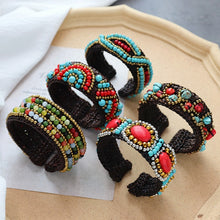 Load image into Gallery viewer, Handmade Bohemian Ethnic Style Bracelet Woven Natural Stone Retro Personalized Tibetan Bracelet Accessories