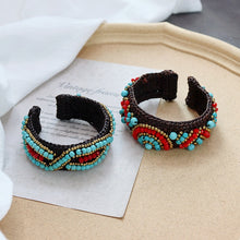 Load image into Gallery viewer, Handmade Bohemian Ethnic Style Bracelet Woven Natural Stone Retro Personalized Tibetan Bracelet Accessories