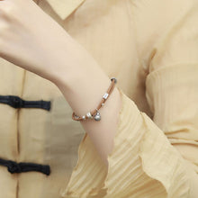 Load image into Gallery viewer, Classic Style Swallowing Gold Beast Woven Bracelet for Girls, Woven Rope Bracelet with Retro Red Rope