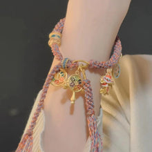 Load image into Gallery viewer, Tibetan Thangka Woven Hand Rope Ethnic Style Lucky Hand Strand Light Luxury Small and Exquisite Retro Women's Bracelet