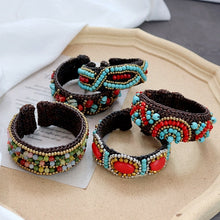 Load image into Gallery viewer, Handmade Bohemian Ethnic Style Bracelet Woven Natural Stone Retro Personalized Tibetan Bracelet Accessories