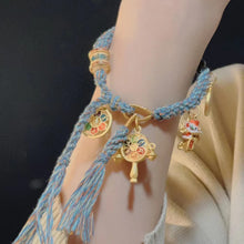 Load image into Gallery viewer, Tibetan Thangka Woven Hand Rope Ethnic Style Lucky Hand Strand Light Luxury Small and Exquisite Retro Women's Bracelet