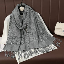Load image into Gallery viewer, Luxury Brand Autumn Cashmere Pashmina Shawl Lady Wrap Warm Winter Scarves Design Print Female Foulard Cotton Stoles Scarf 2023
