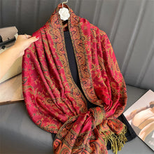 Load image into Gallery viewer, Luxury Brand Autumn Cashmere Pashmina Shawl Lady Wrap Warm Winter Scarves Design Print Female Foulard Cotton Stoles Scarf 2023